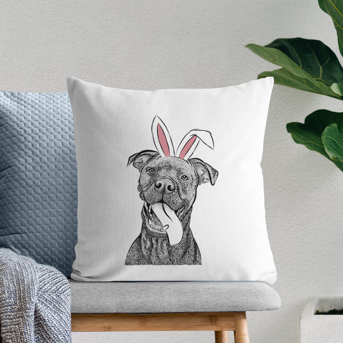 Mikey the Boxador - Throw Pillow Cover