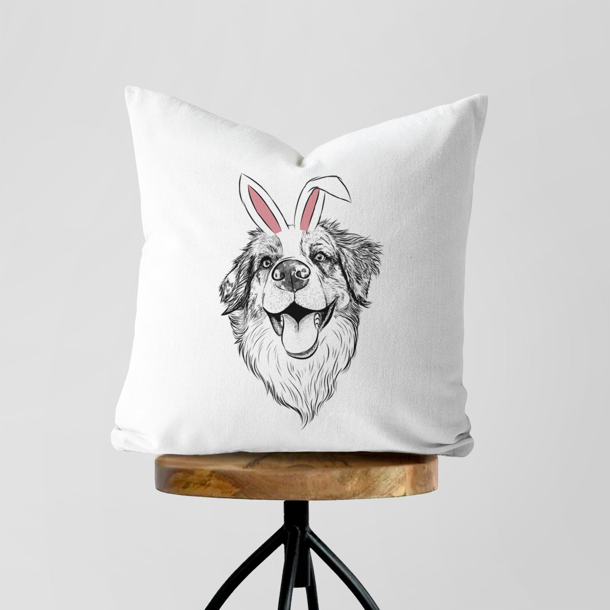 Mila the Australian Shepherd - Throw Pillow Cover