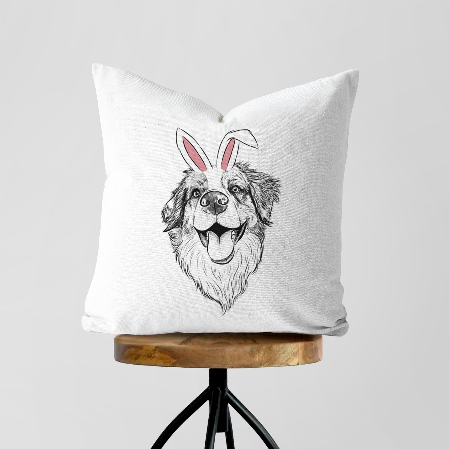 Mila the Australian Shepherd - Throw Pillow Cover