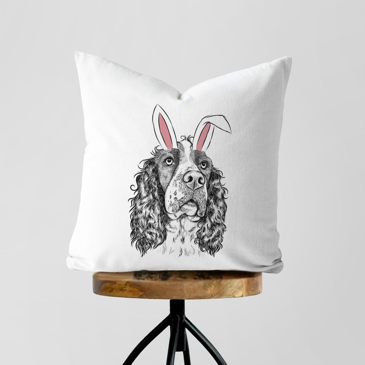 Millie Mae the English Springer Spaniel - Throw Pillow Cover