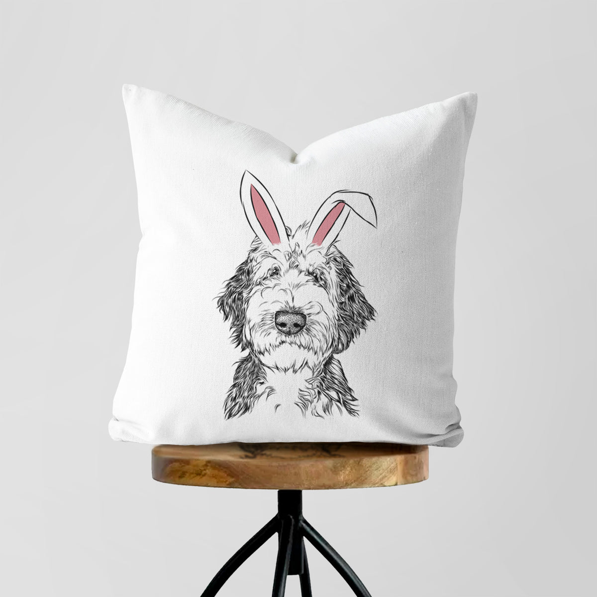 Milo Fluff the Sheepadoodle - Throw Pillow Cover