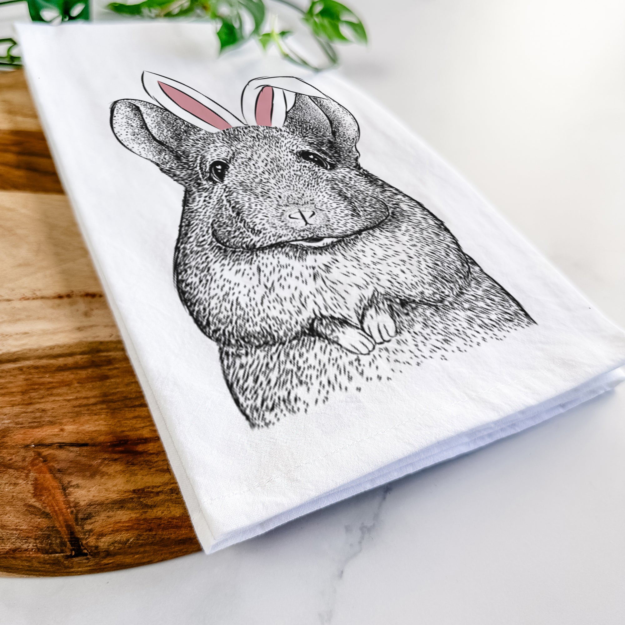 Mojo the Chinchilla Tea Towel