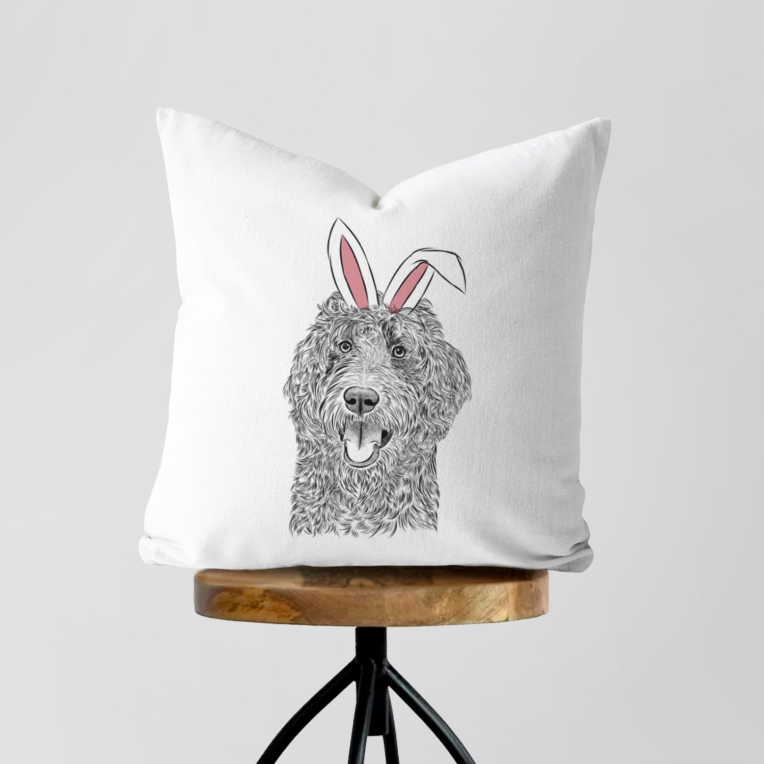 Murr Dog the Labradoodle - Throw Pillow Cover