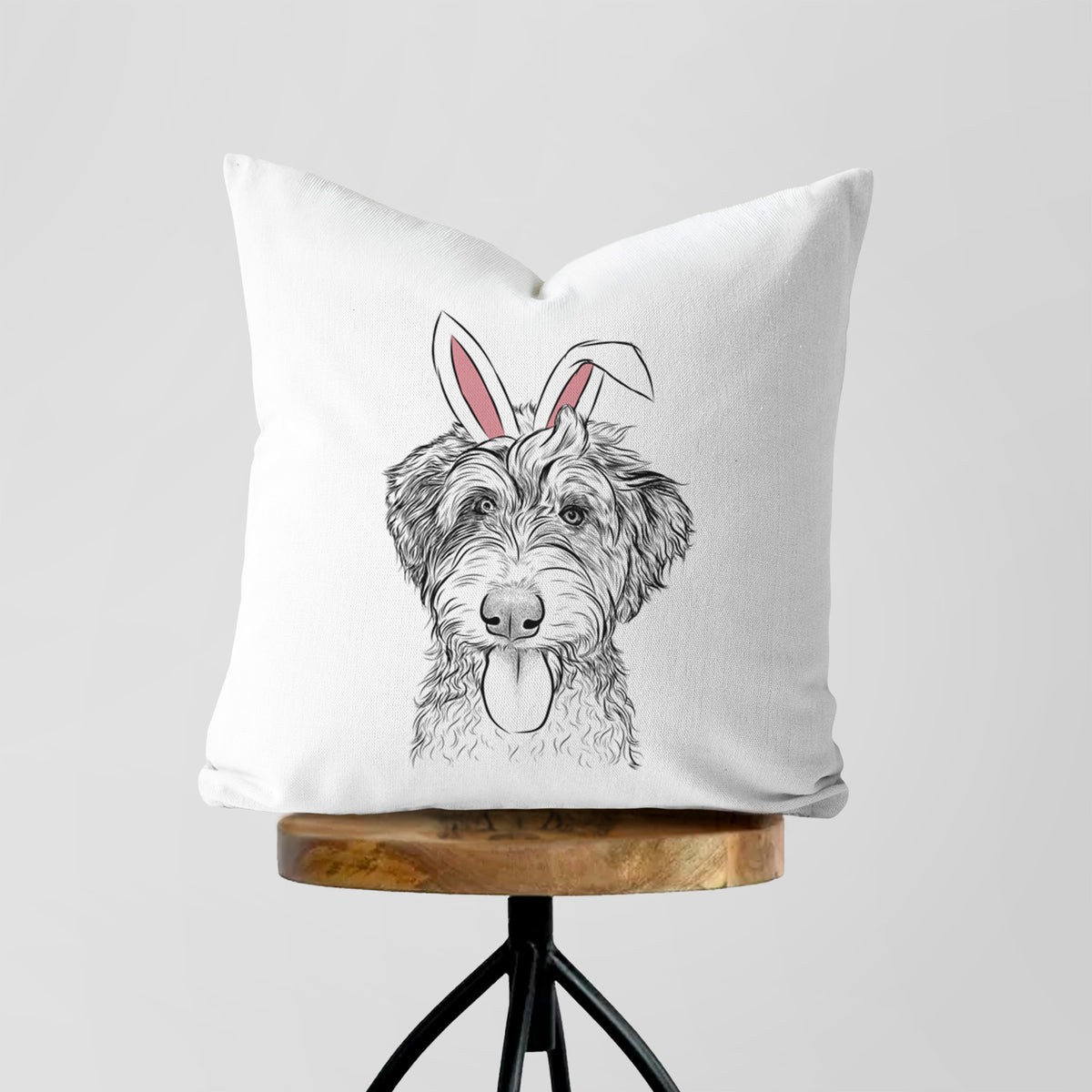 Myrtle Mae the Aussiedoodle - Throw Pillow Cover