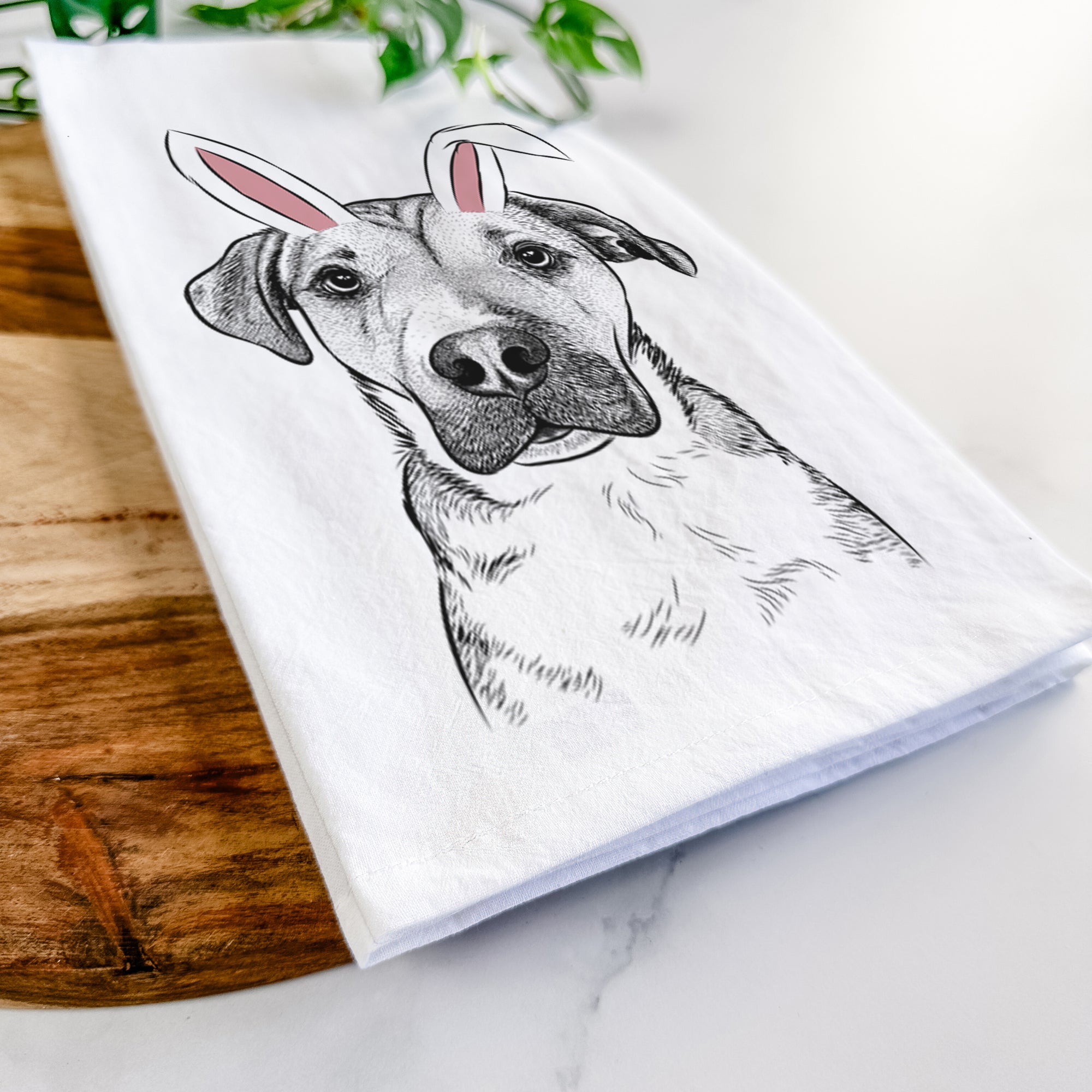 Nemo the Mixed Breed Tea Towel