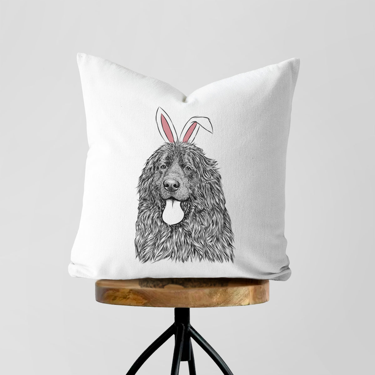 Neptune the Newfoundland - Throw Pillow Cover
