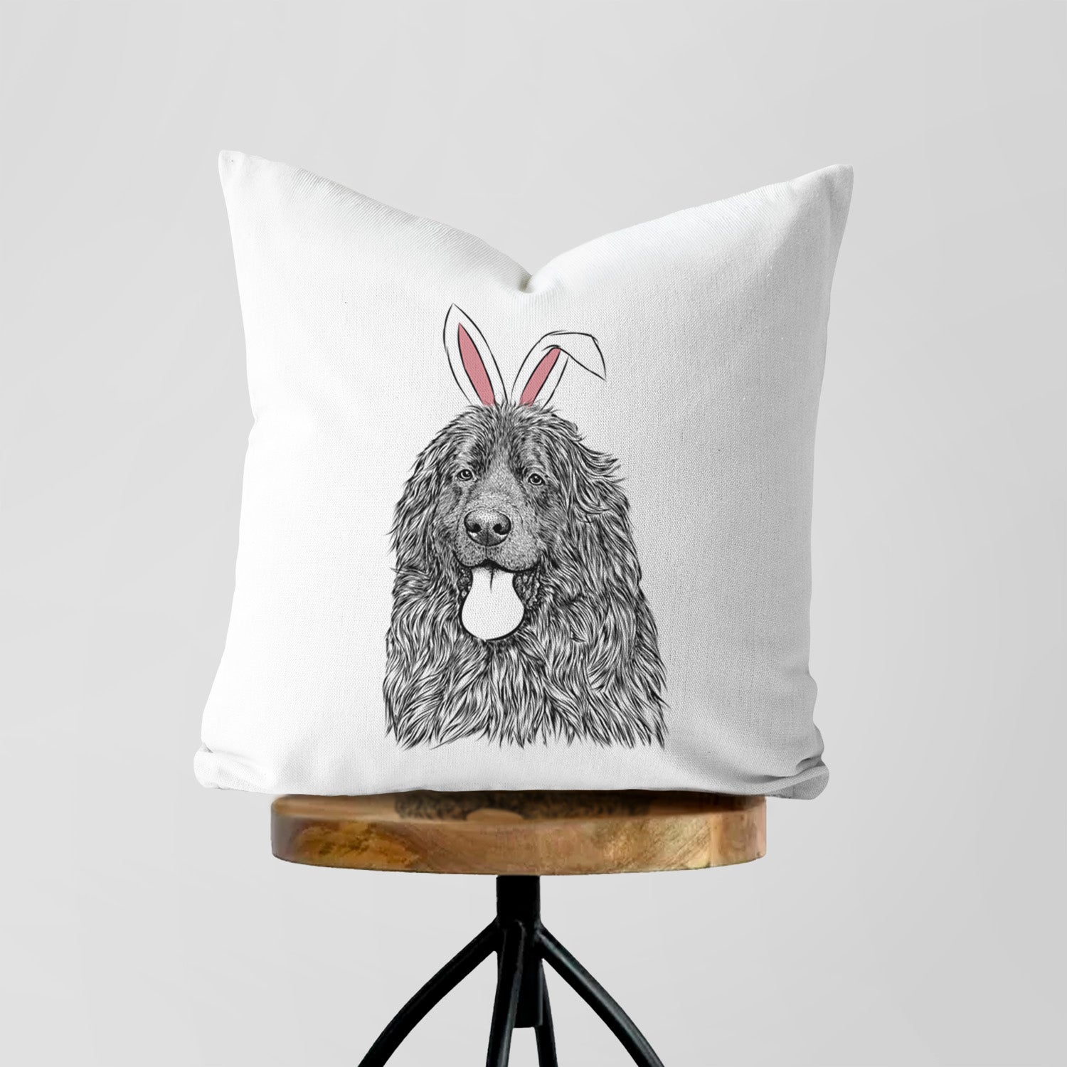 Neptune the Newfoundland - Throw Pillow Cover