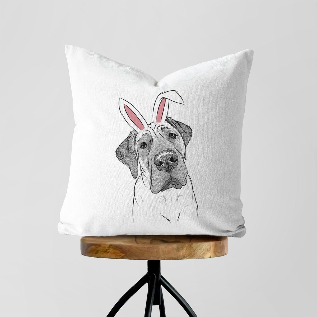 Nutterbutter the English Mastiff - Throw Pillow Cover