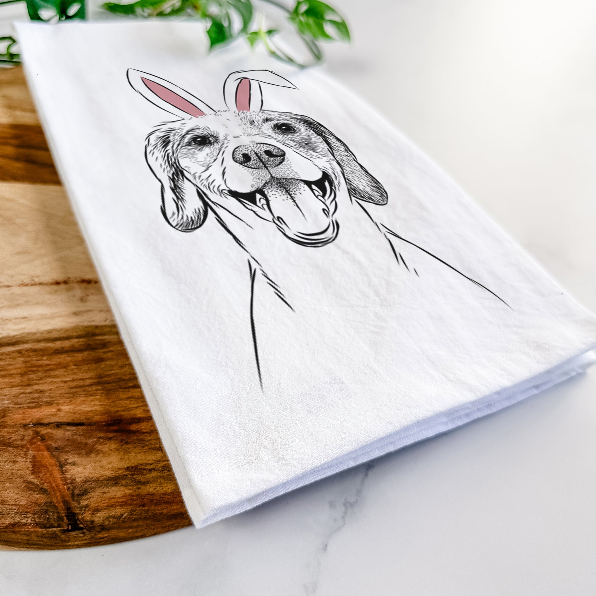 Obi the Beagle Mix Tea Towel