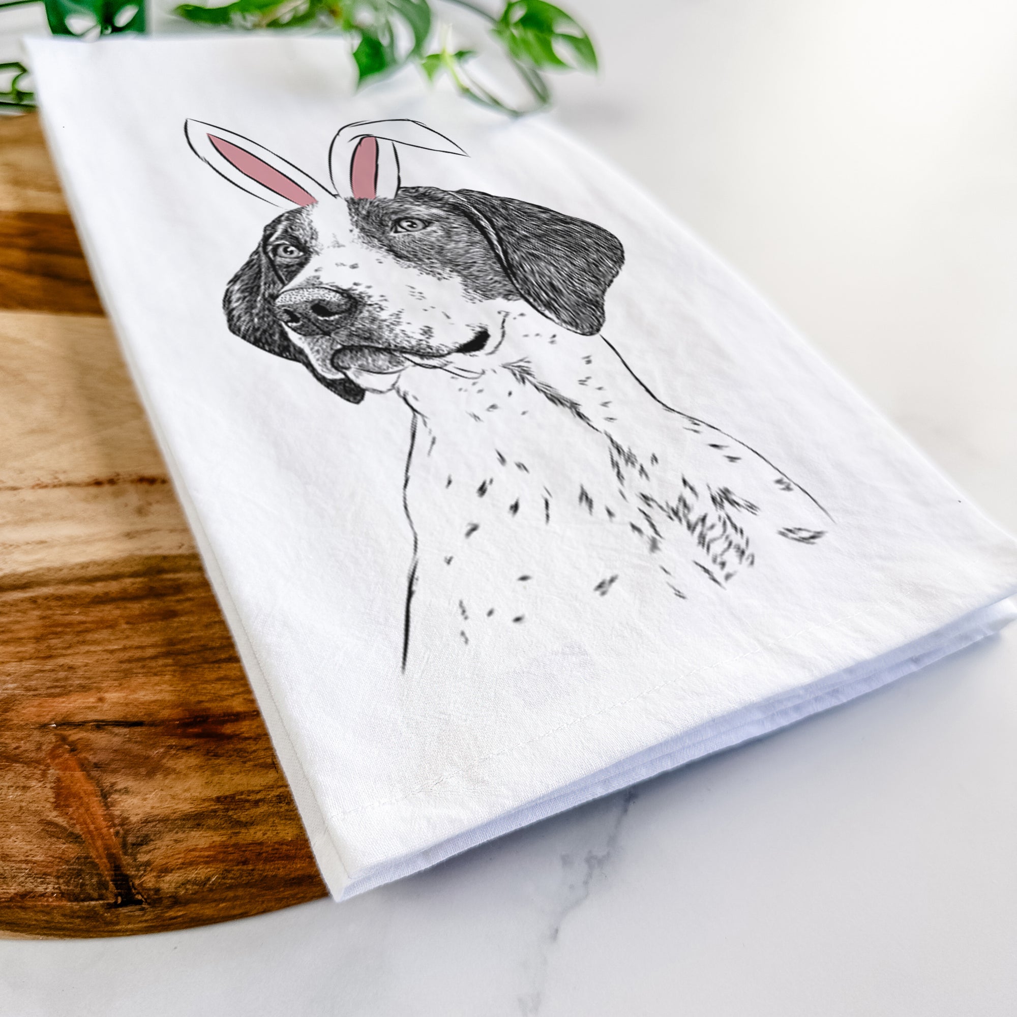 Payton the Mixed Breed Tea Towel