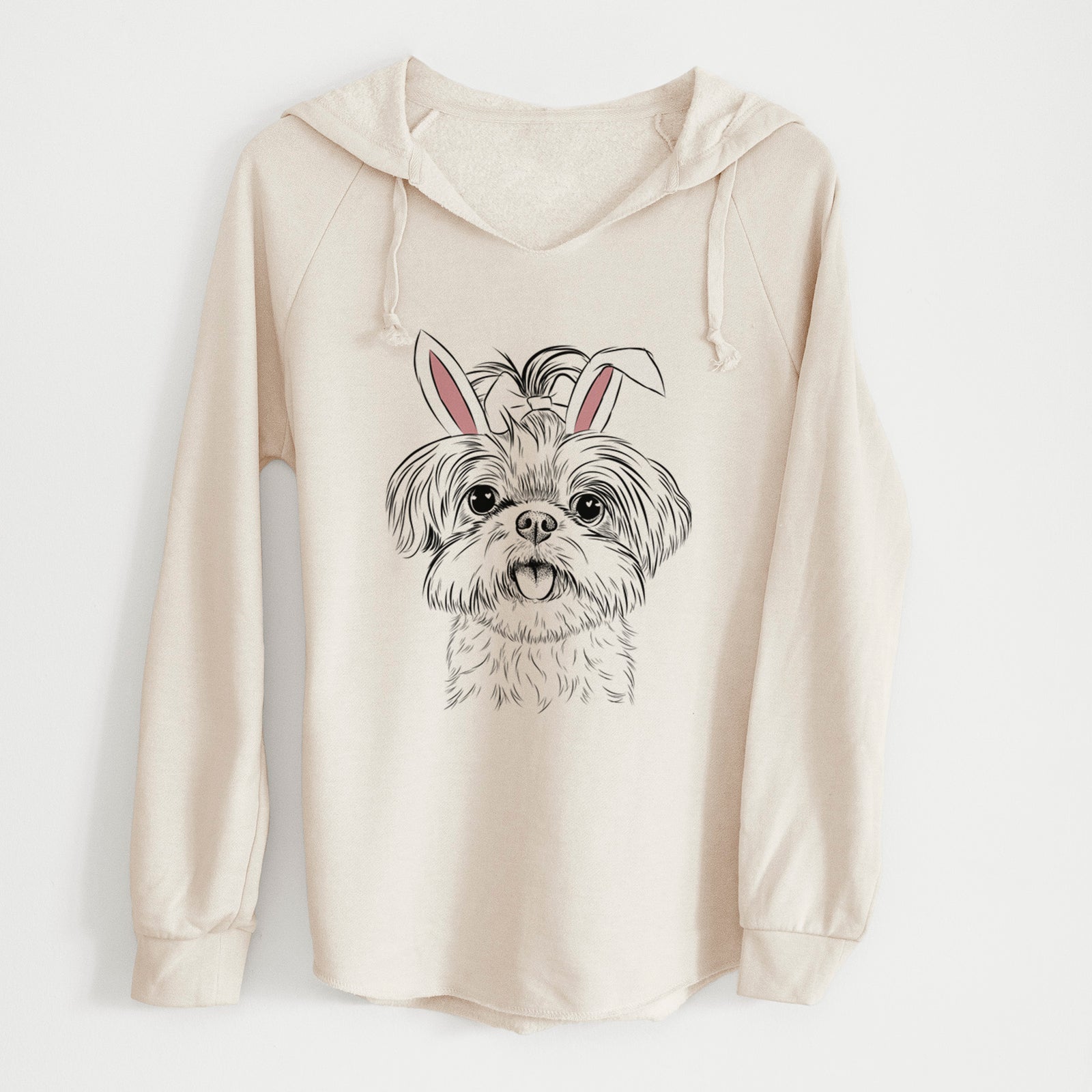 Easter Pebbles the Shorkie - Cali Wave Hooded Sweatshirt