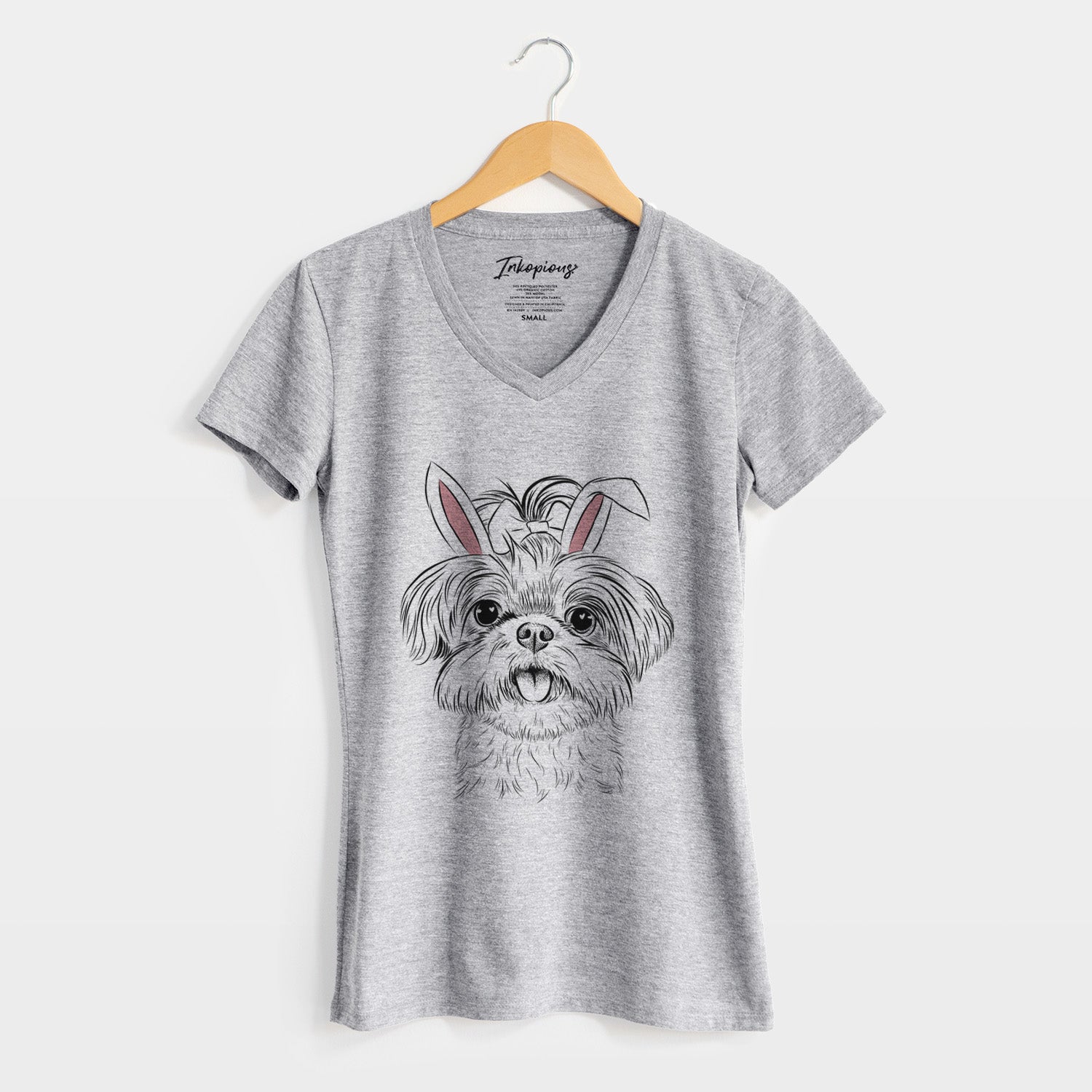 Easter Pebbles the Shorkie - Women's Perfect V-neck Shirt