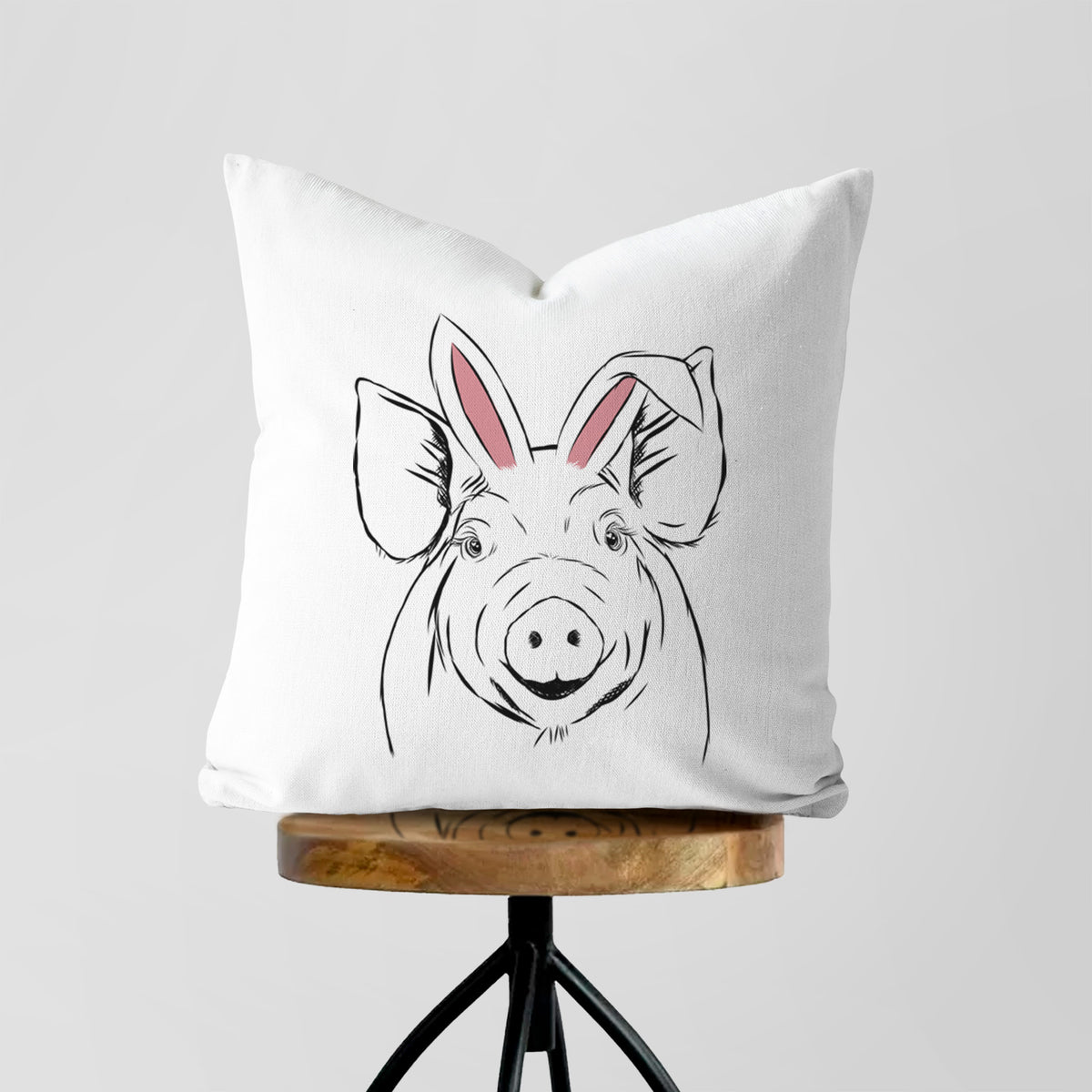 Perry the Pig - Throw Pillow Cover