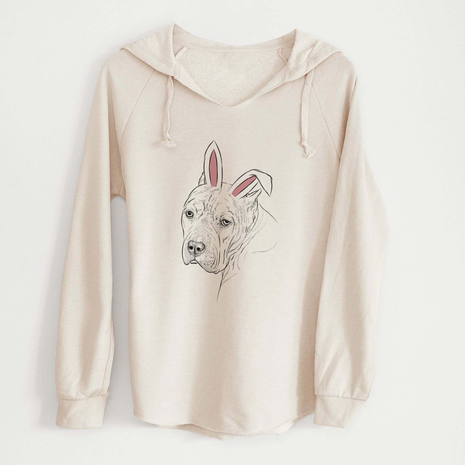 Easter Precious the Staffordshire Terrier - Cali Wave Hooded Sweatshirt