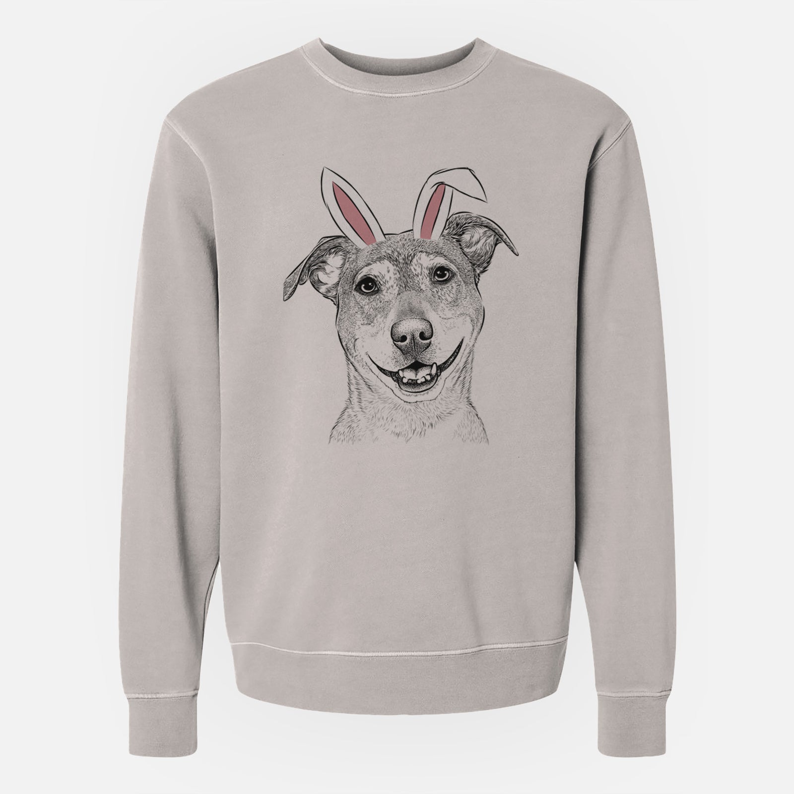 Easter Reese the Mountain Cur - Unisex Pigment Dyed Crew Sweatshirt