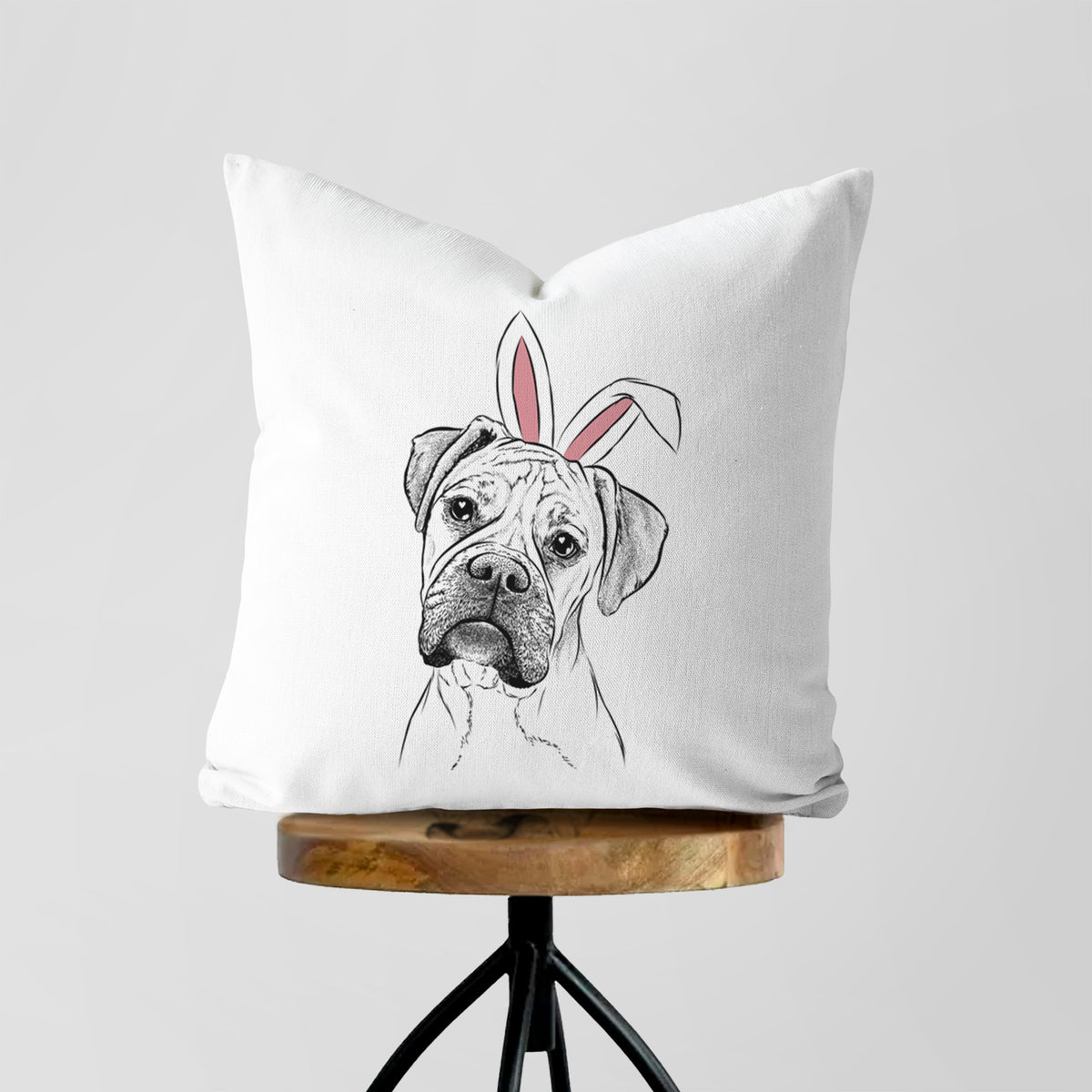 Reuby the Boxer - Throw Pillow Cover