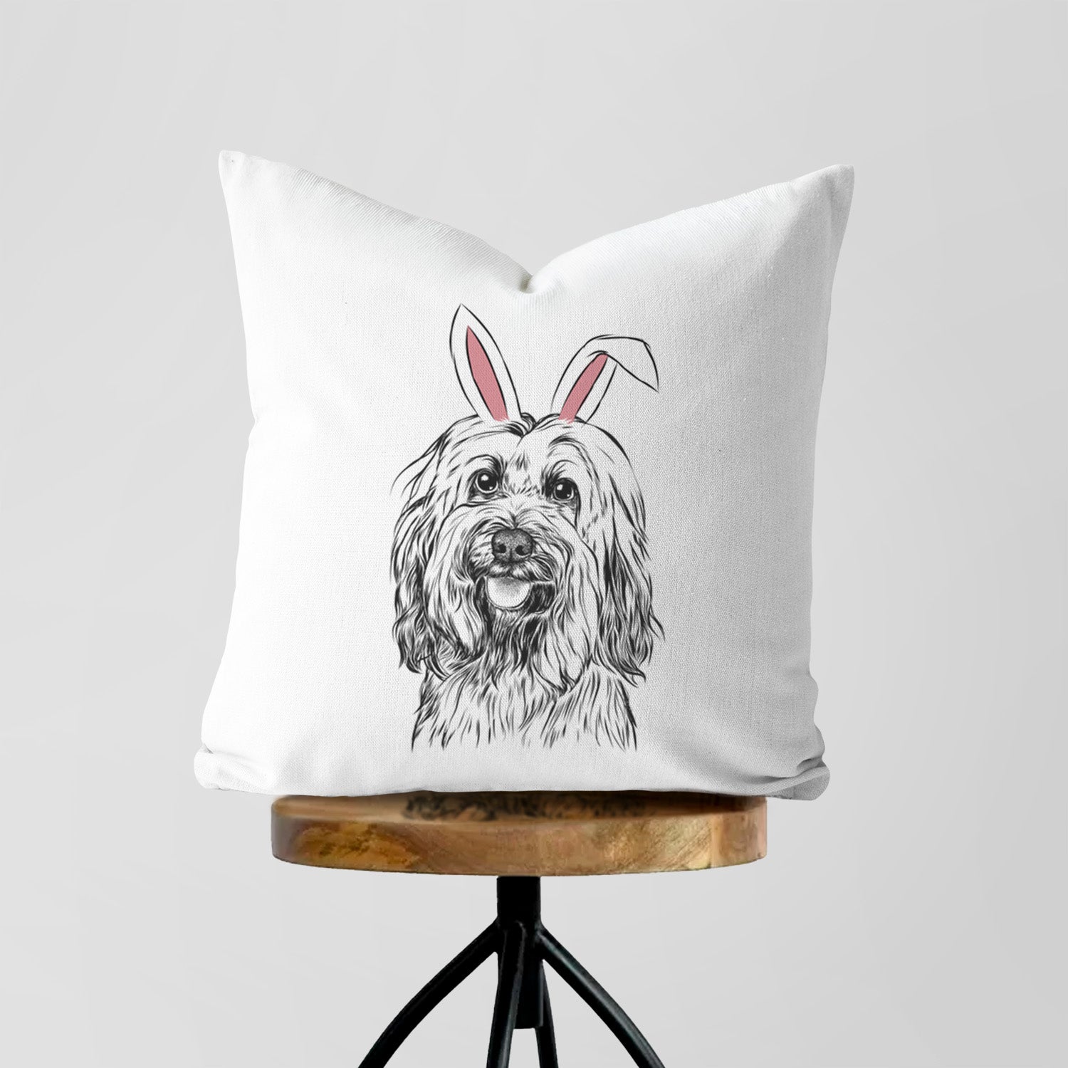 Rime the Tibetan Terrier - Throw Pillow Cover