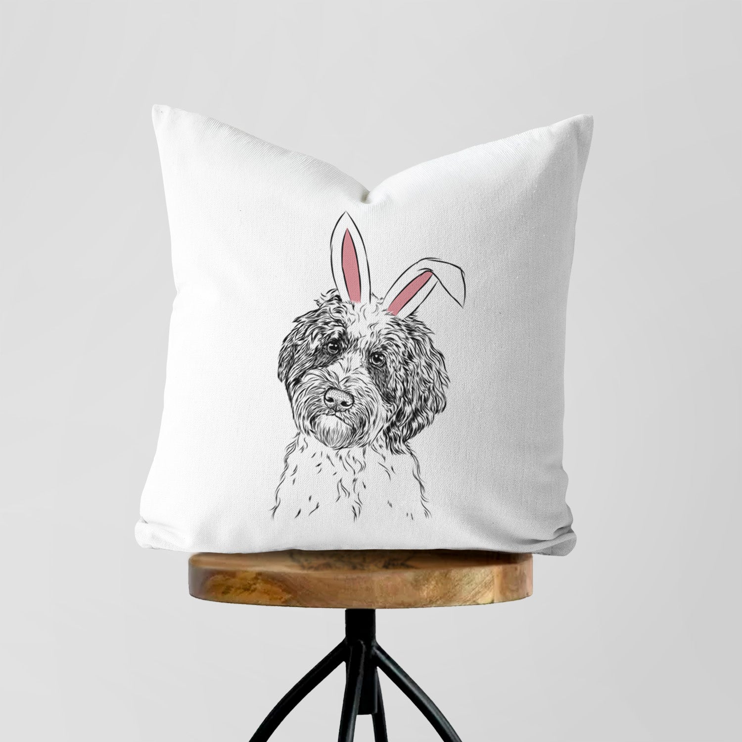 Rooney the Aussiedoodle - Throw Pillow Cover