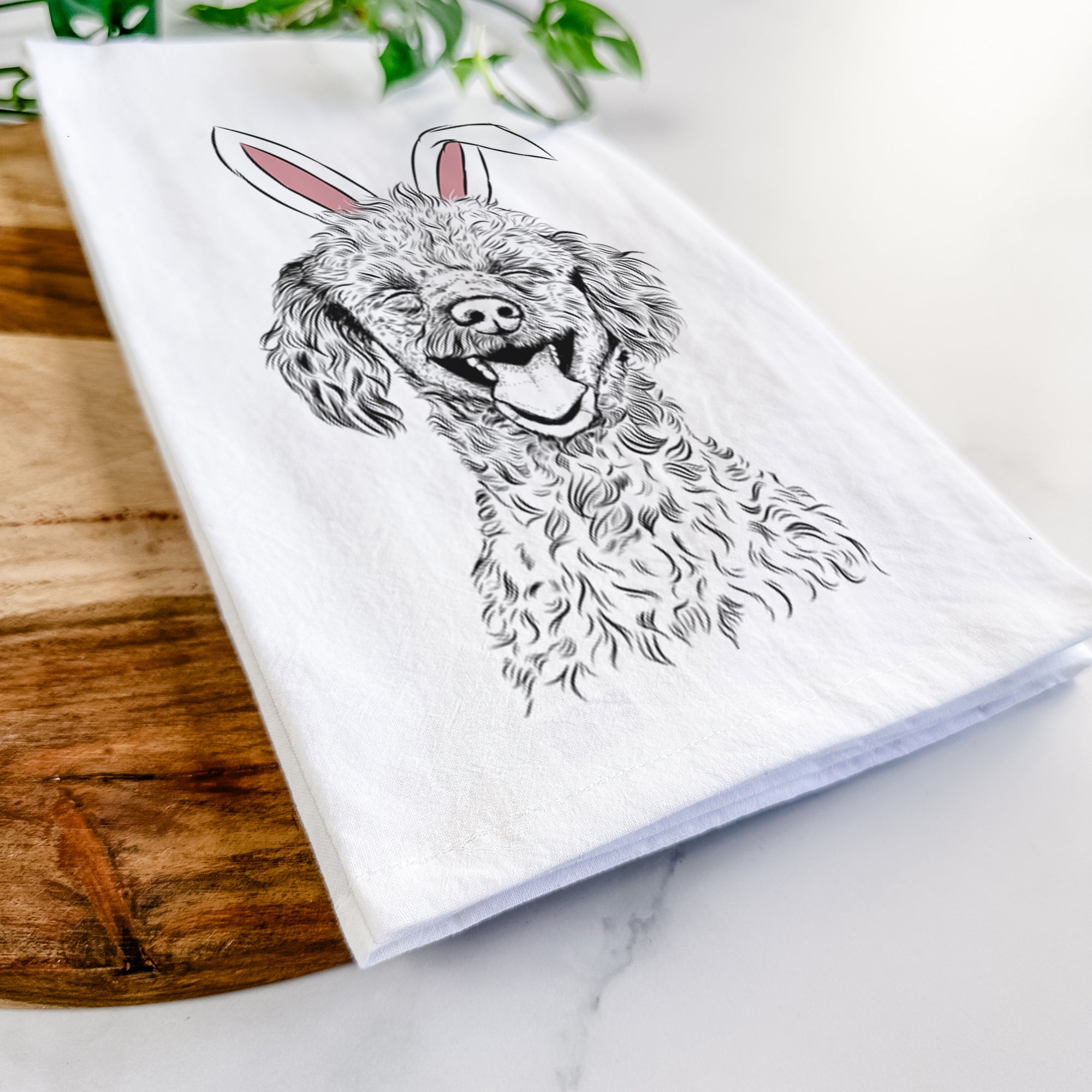 Rusty the Toy Poodle Tea Towel