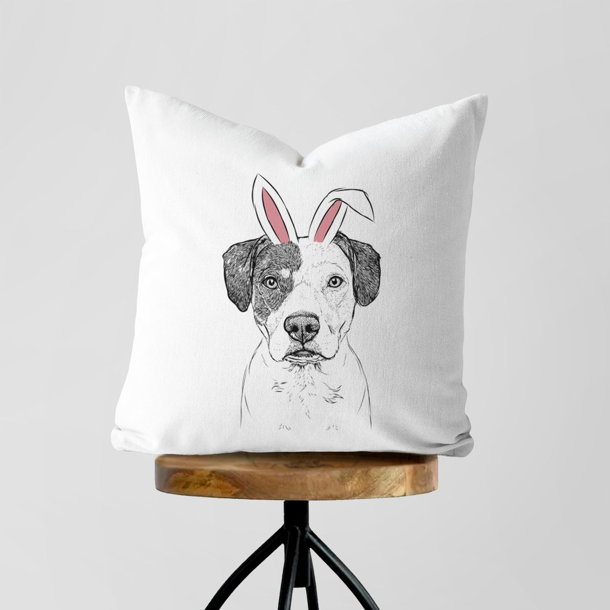 Ryleigh the Beagle Pitbull Mix - Throw Pillow Cover
