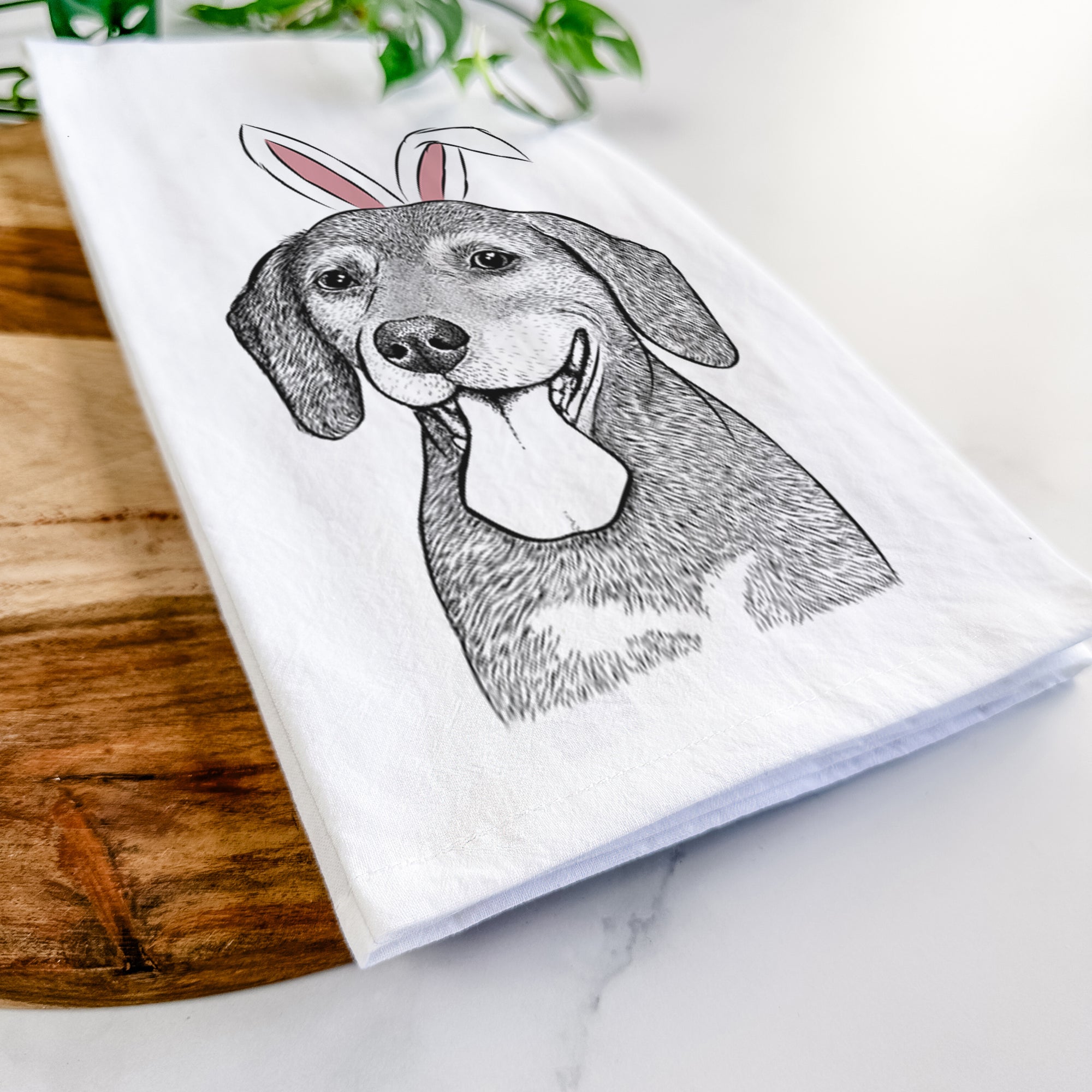 Scarlett the Beagle Tea Towel