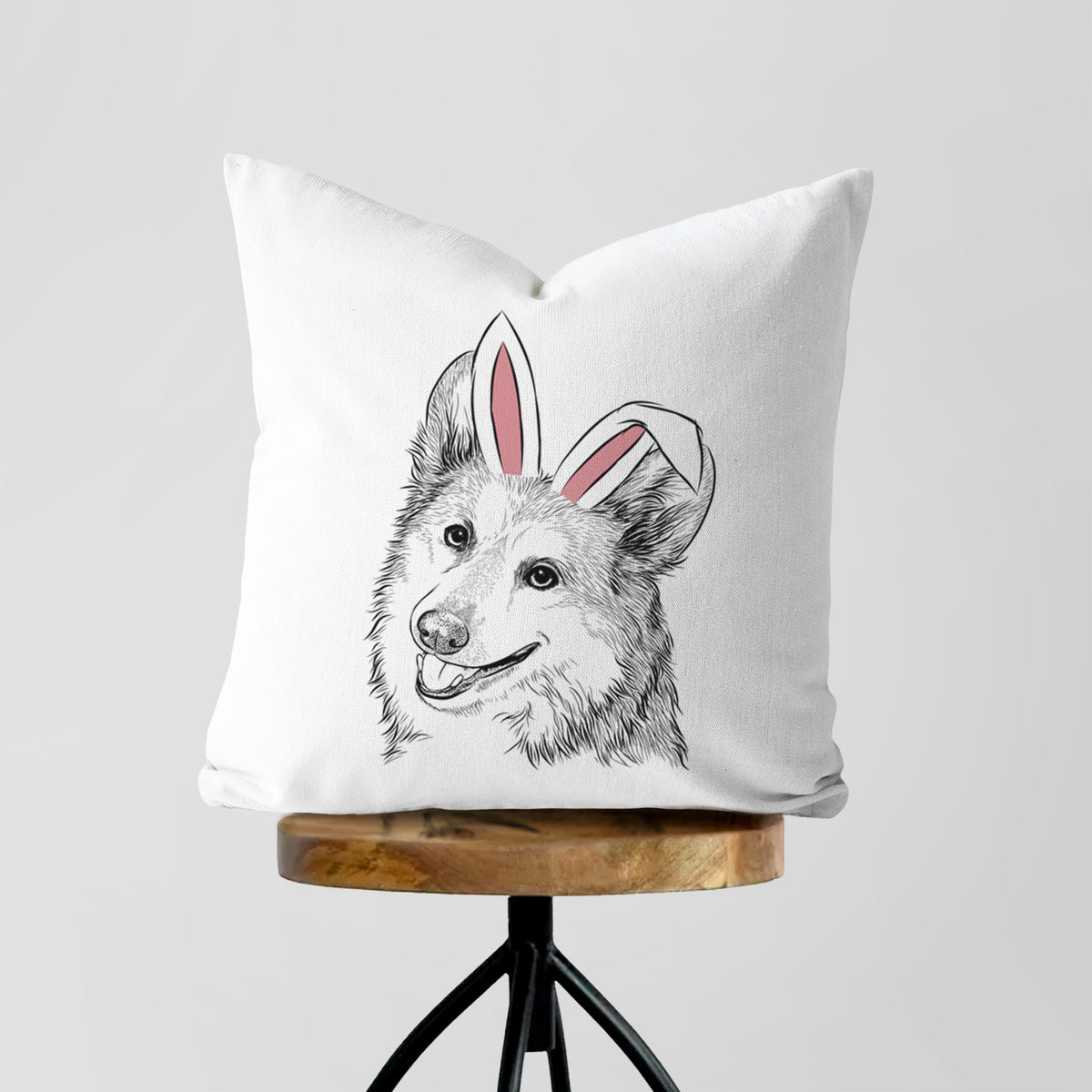 Scout the Pembroke Welsh Corgi - Throw Pillow Cover