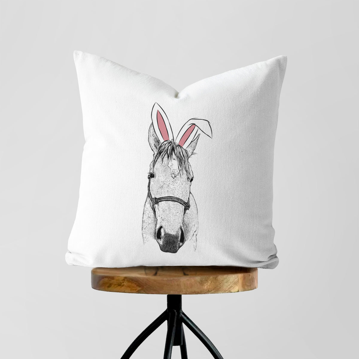 SeaBee the Quarter Horse - Throw Pillow Cover
