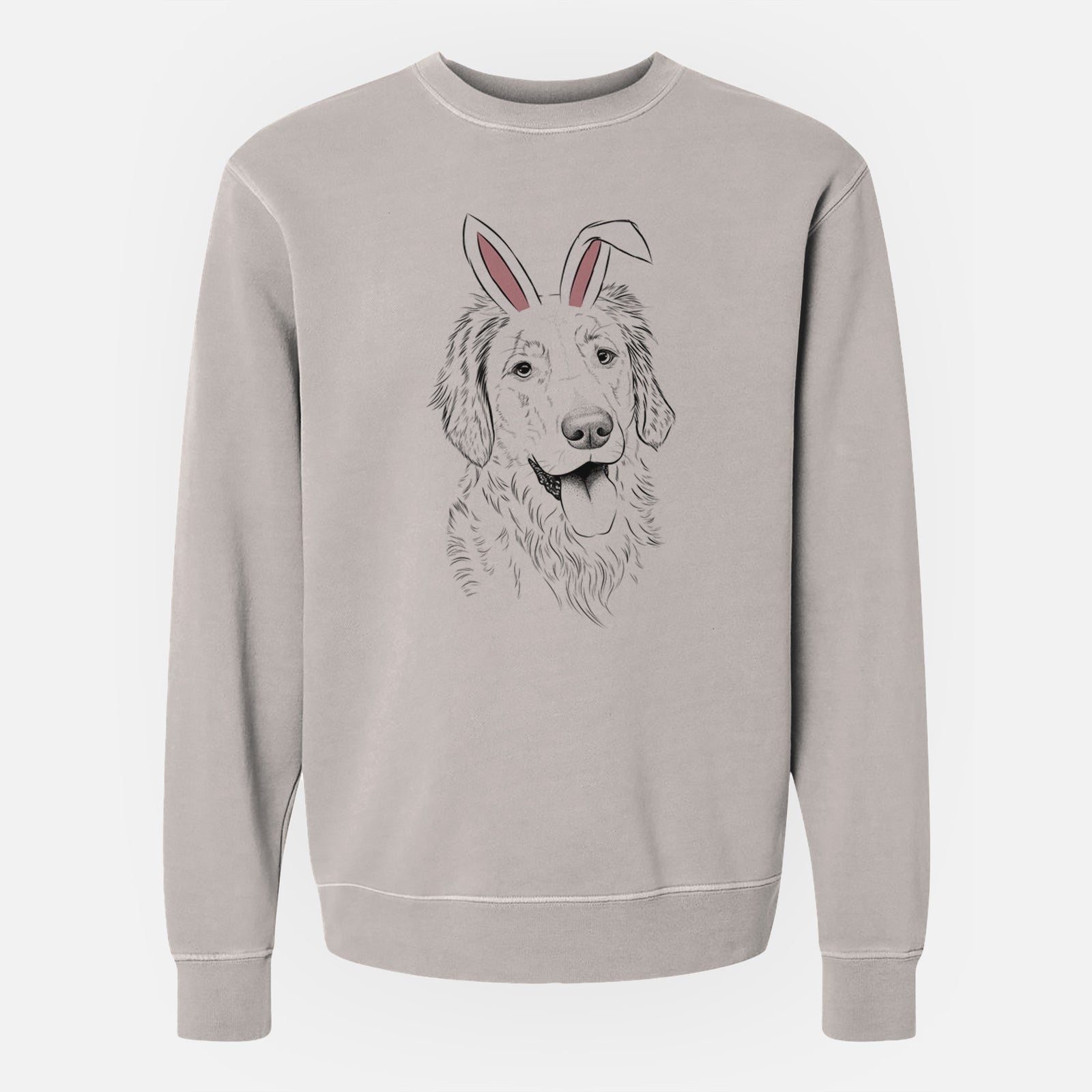 Easter Semba the Golden Retriever - Unisex Pigment Dyed Crew Sweatshirt