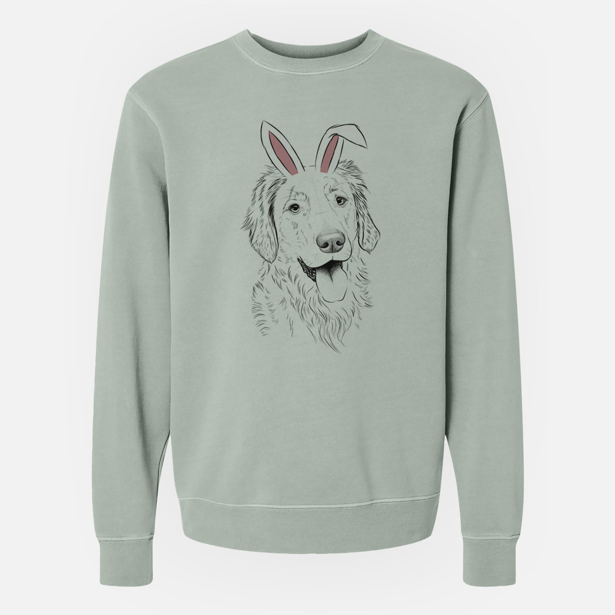 Easter Semba the Golden Retriever - Unisex Pigment Dyed Crew Sweatshirt