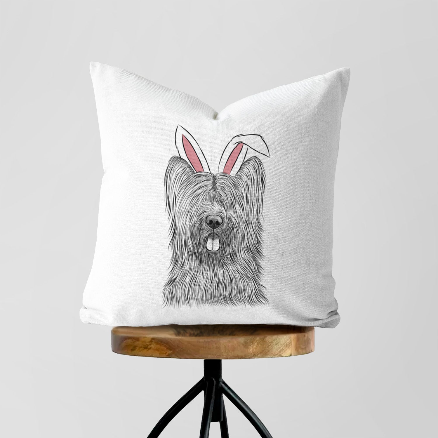 Shay the Briard - Throw Pillow Cover
