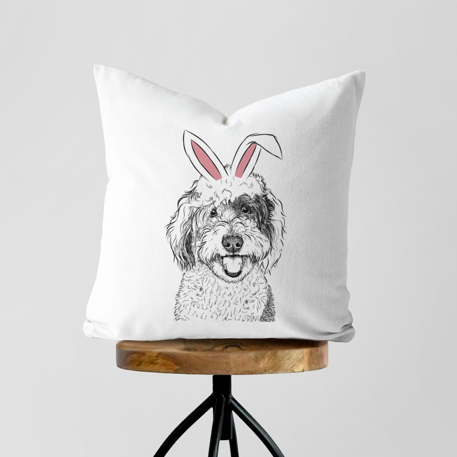 Sherlock the Sheepadoodle - Throw Pillow Cover