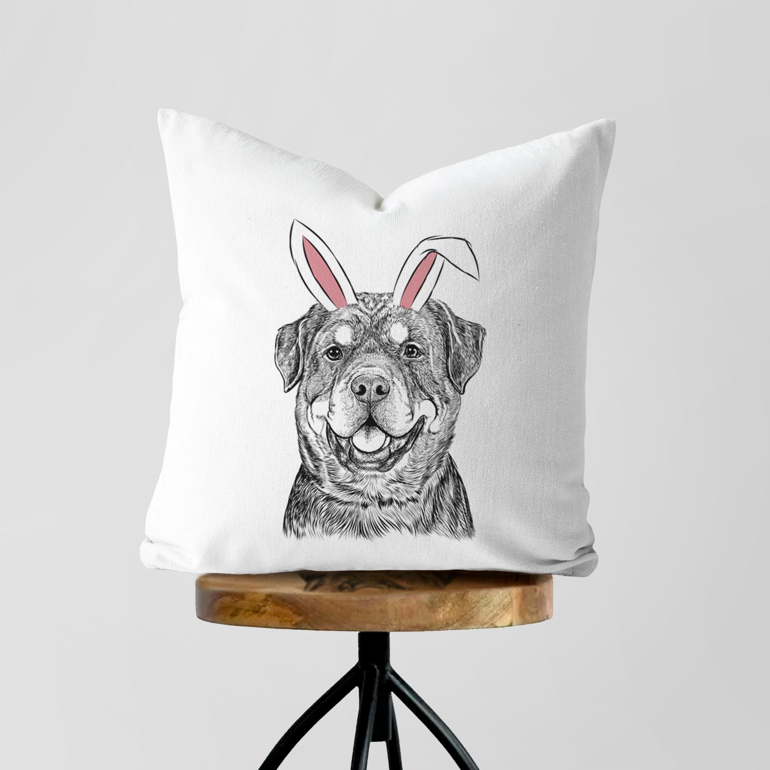 Sig the Rottweiler - Throw Pillow Cover