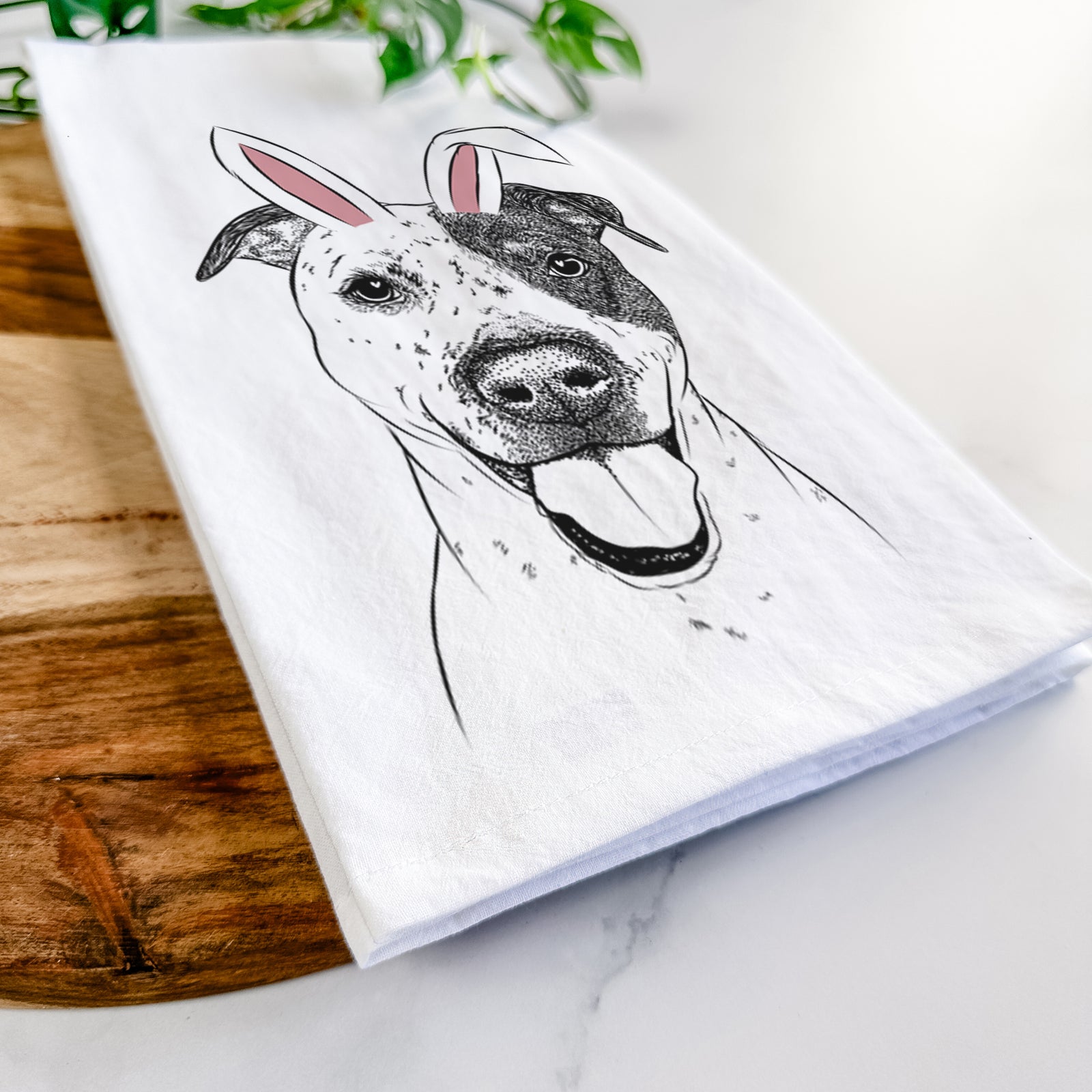 Simon the Mixed Breed Tea Towel