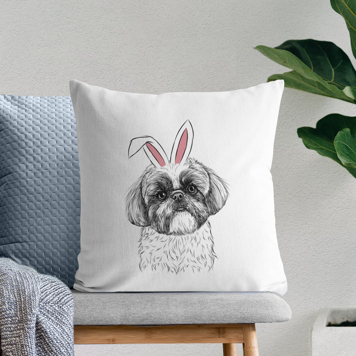 Simon the Shih Tzu - Throw Pillow Cover