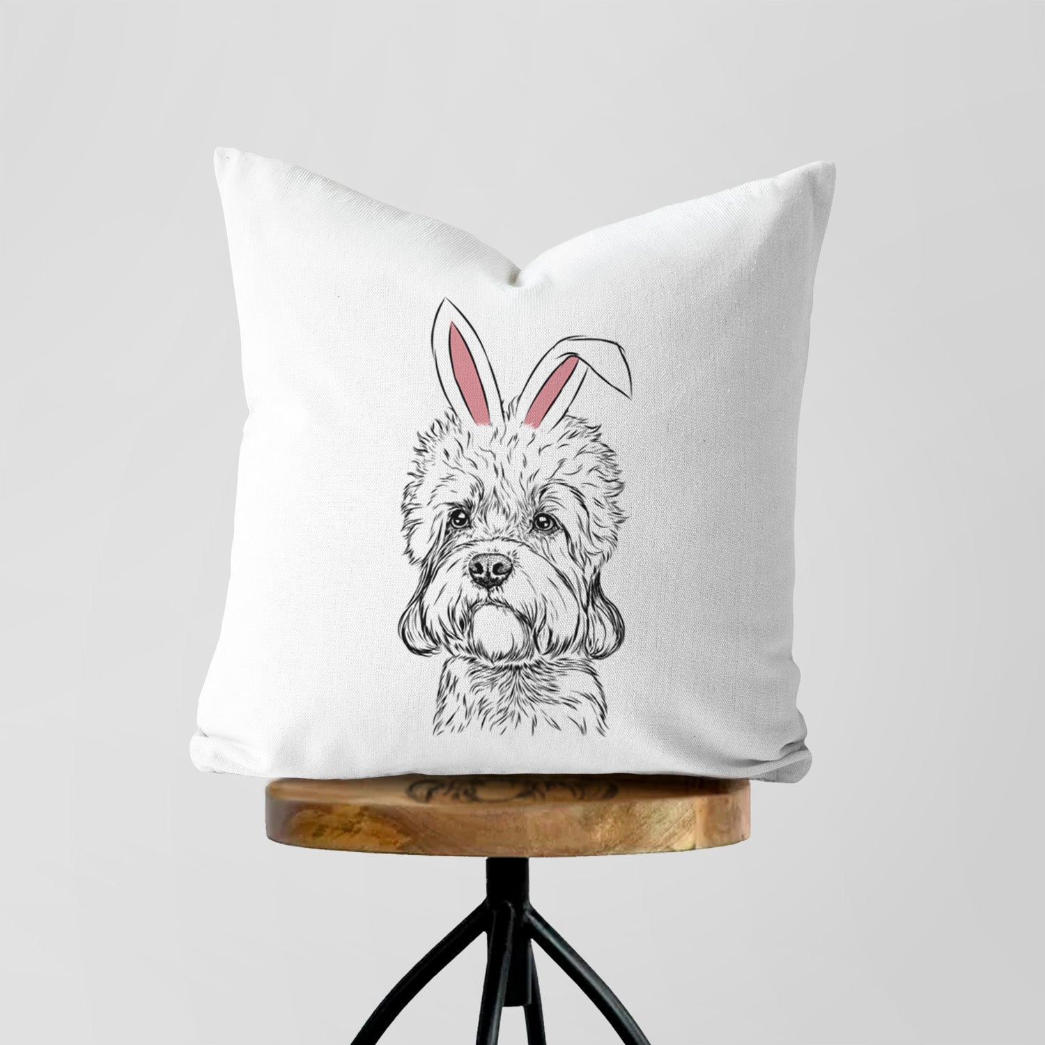 Sir Walter the Dandie Dinmont Terrier - Throw Pillow Cover