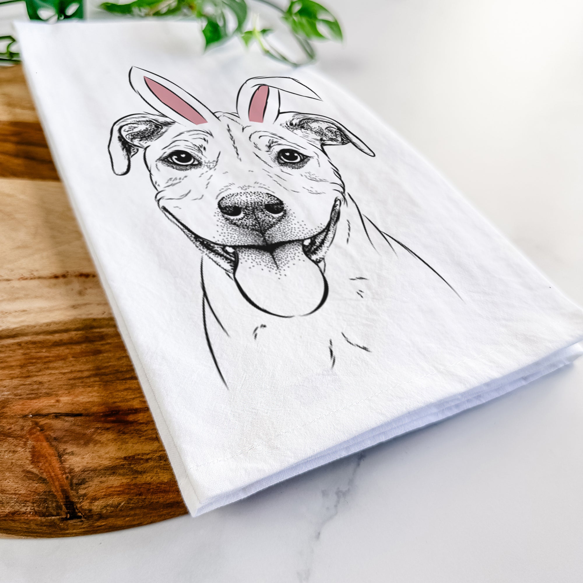 Skye the Pitweiler Tea Towel