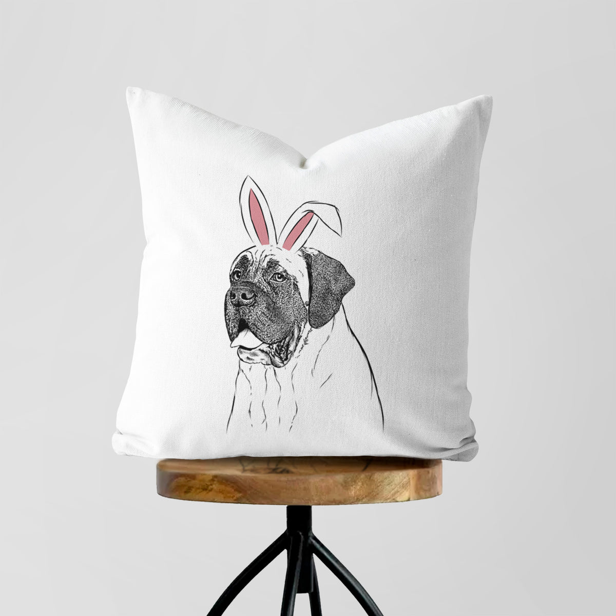 Sterling the English Mastiff - Throw Pillow Cover