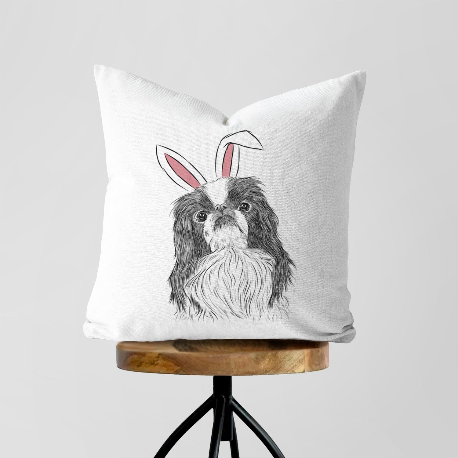 Suki the Japanese Chin - Throw Pillow Cover