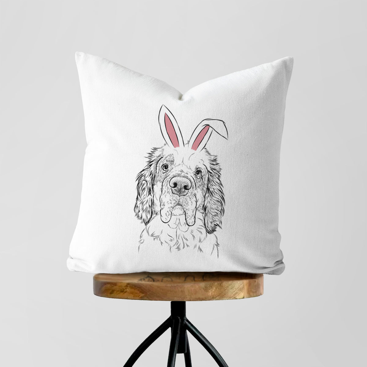 Sully the Clumber Spaniel - Throw Pillow Cover