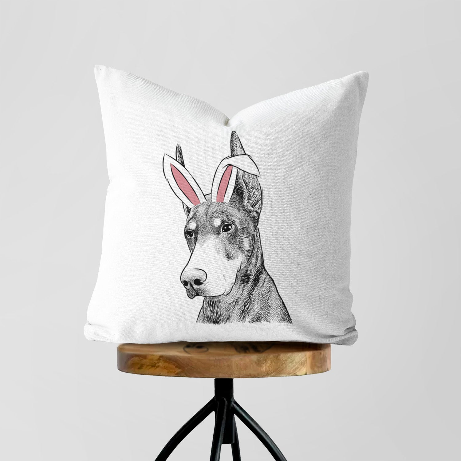 Sunny the Doberman Pinscher - Throw Pillow Cover