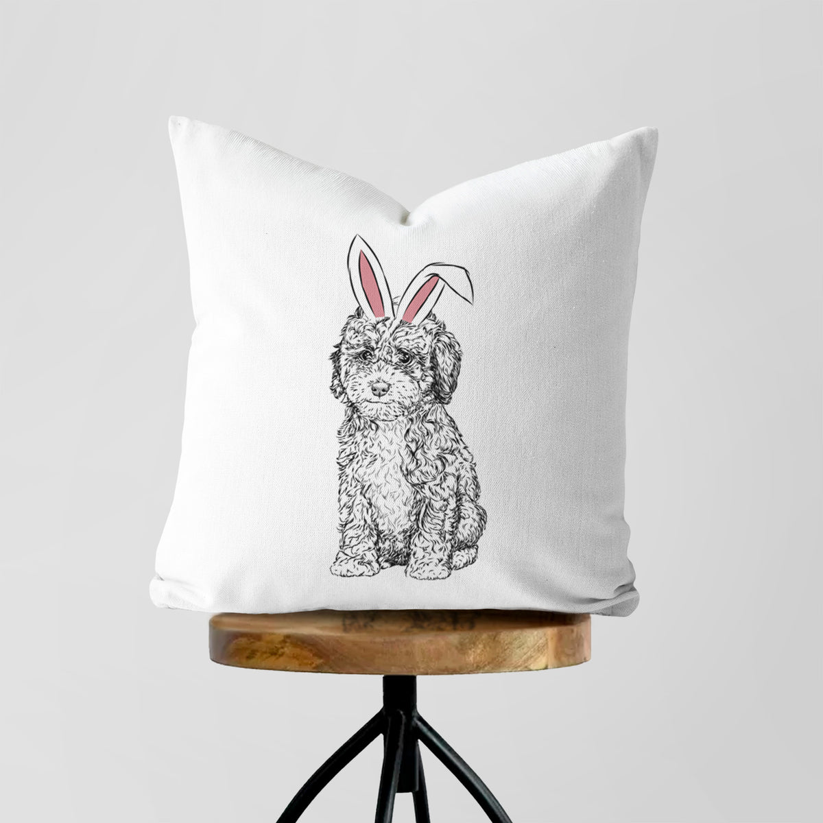 Sweet Tea the Mini Doodle - Throw Pillow Cover