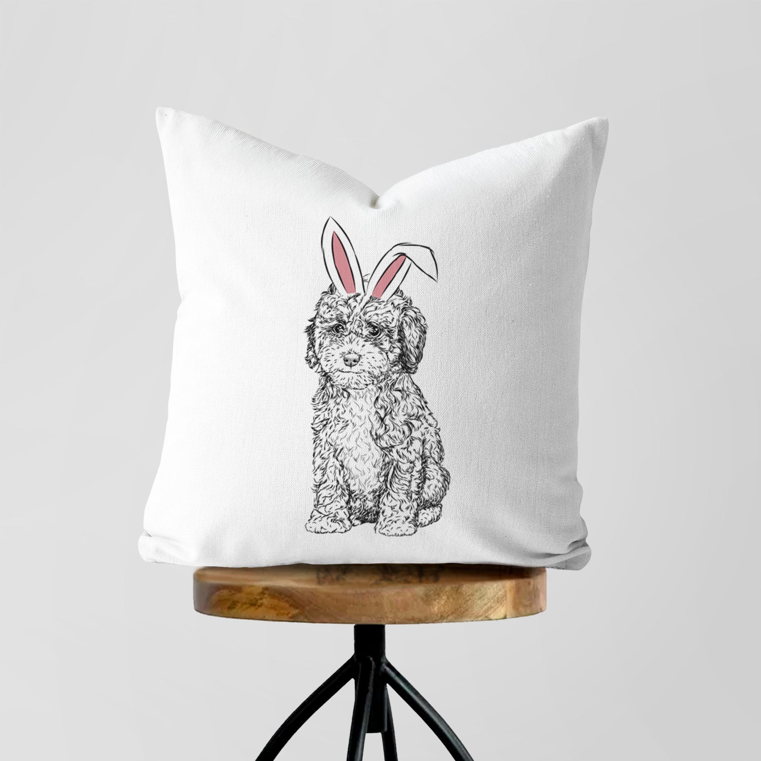 Sweet Tea the Mini Doodle - Throw Pillow Cover