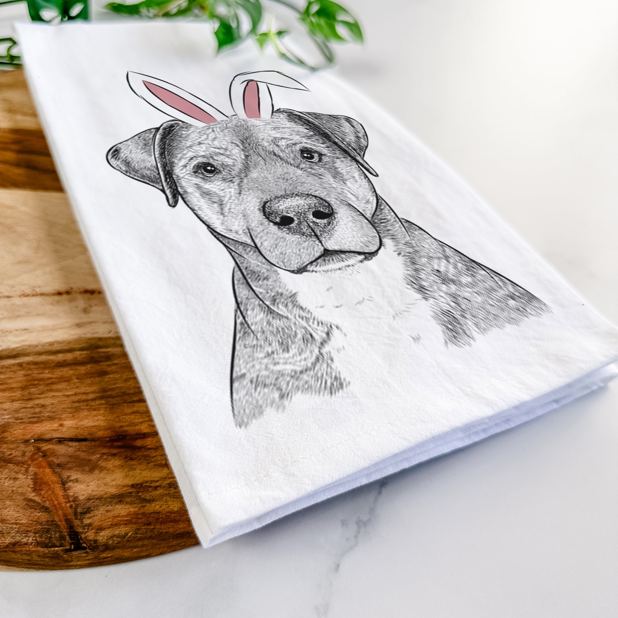 TedE the Mixed Breed Tea Towel