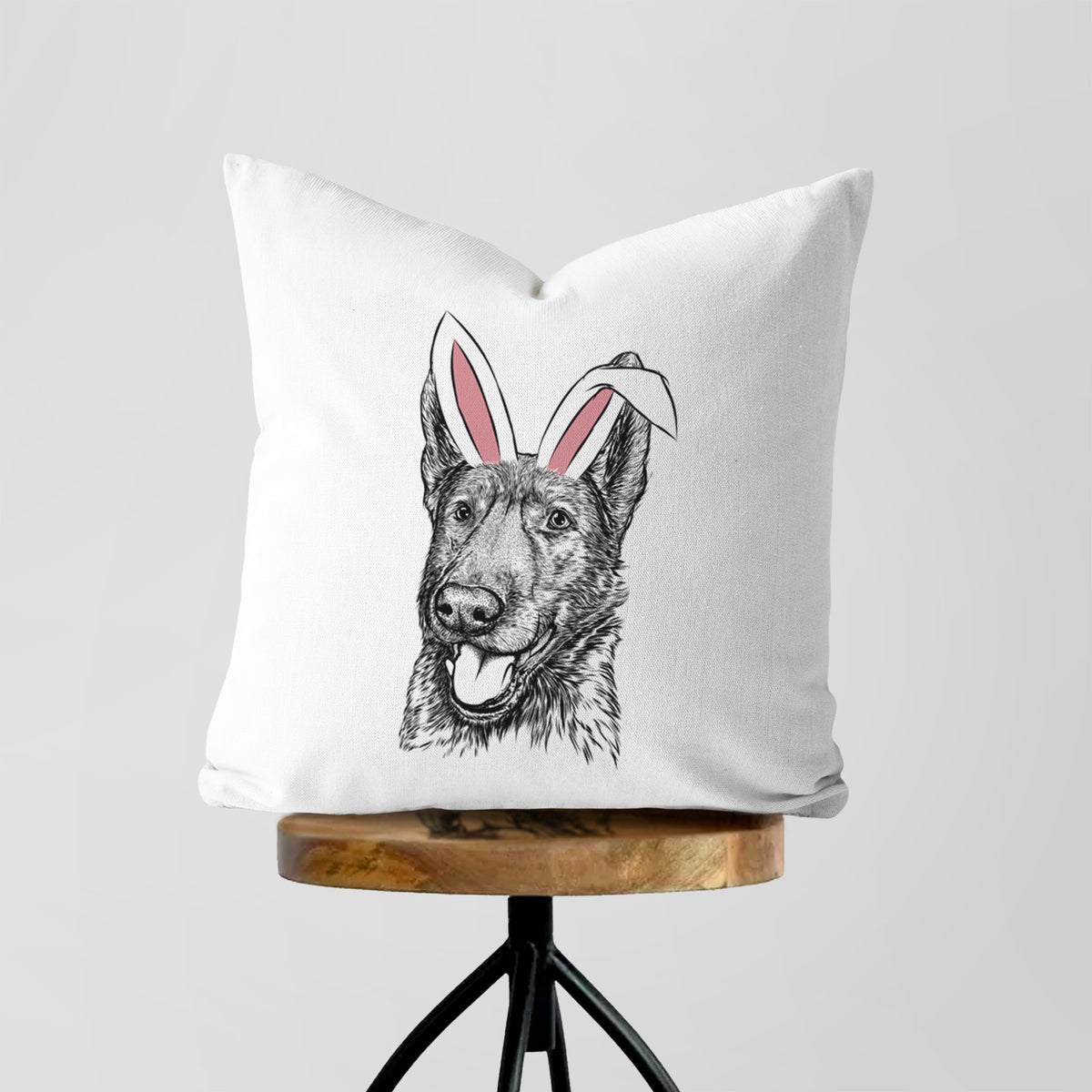 Tena the German Shepherd - Throw Pillow Cover
