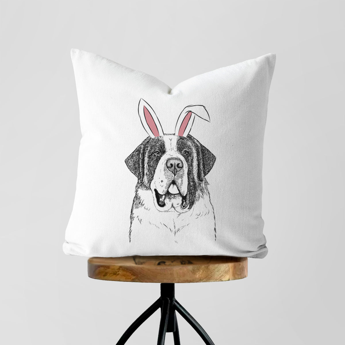 Thor the Saint Bernard - Throw Pillow Cover