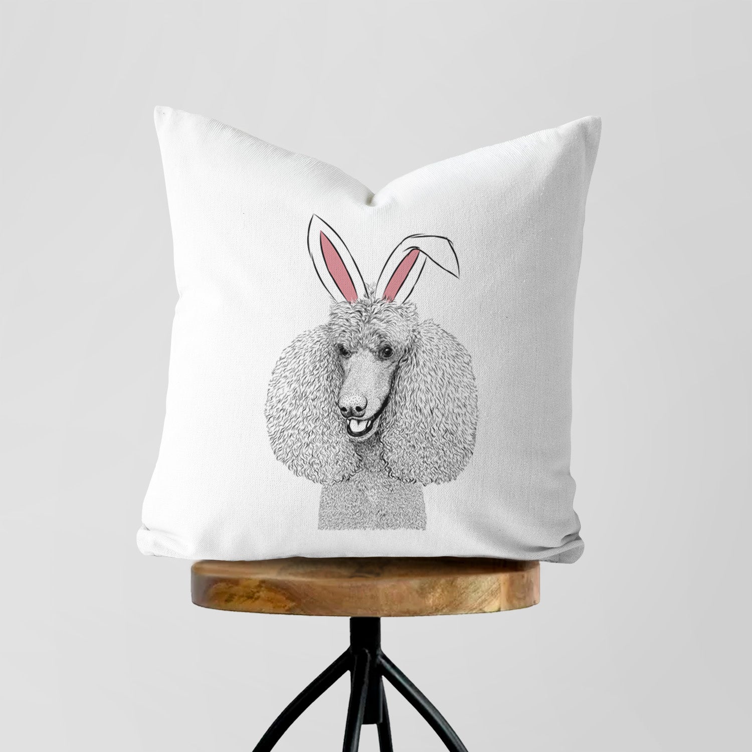 Uncle Tucker the Poodle - Throw Pillow Cover