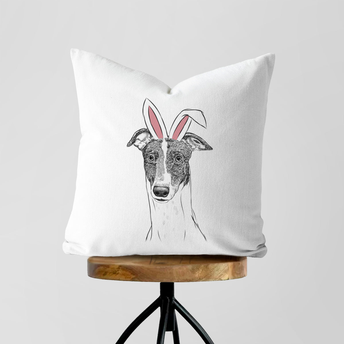 Vyncent the Greyhound - Throw Pillow Cover