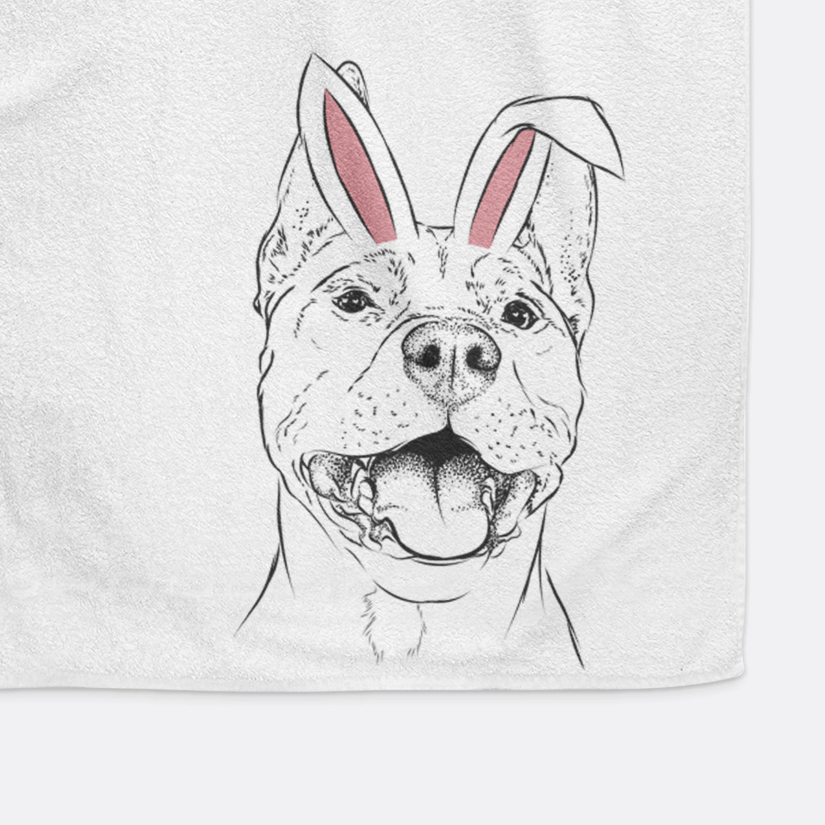 Wally the Pitbull Decorative Hand Towel
