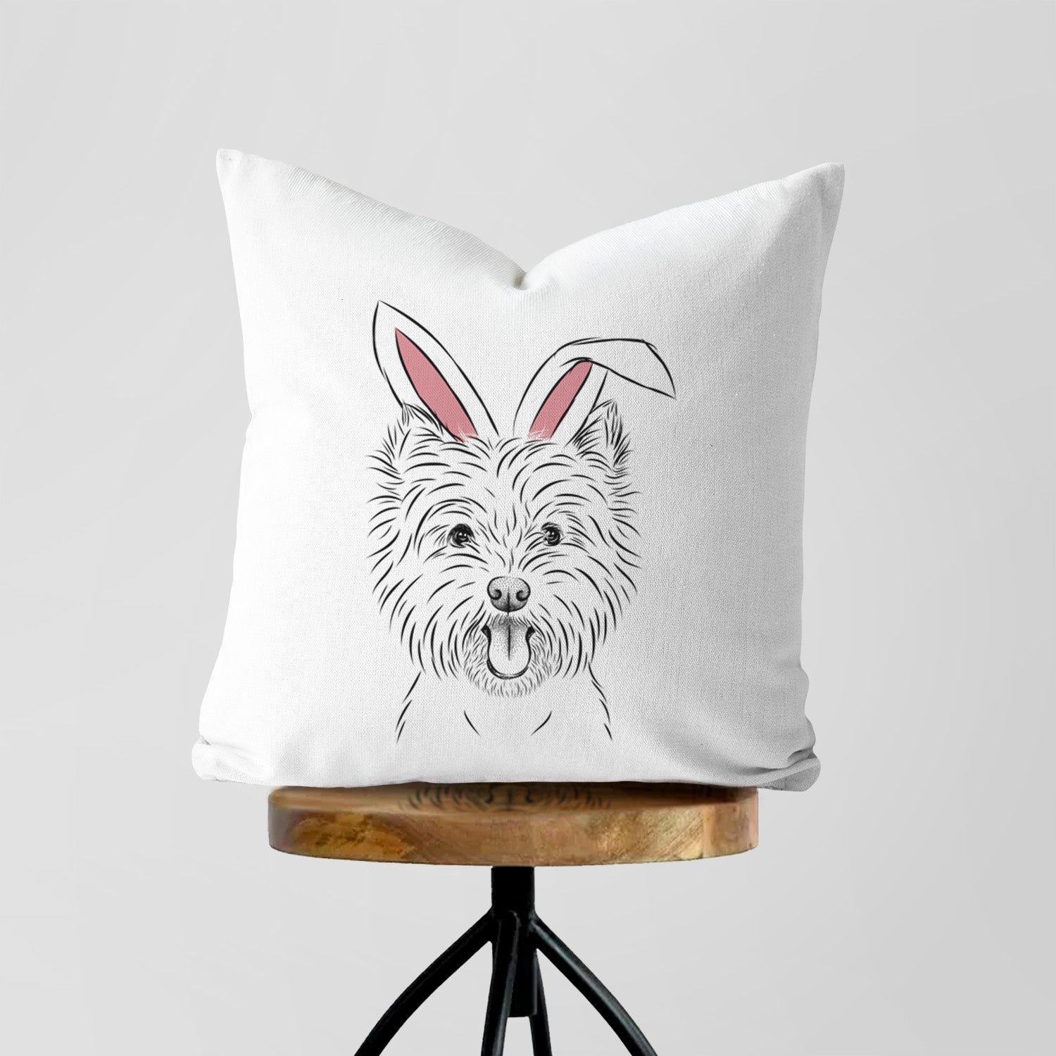 Welma the West Highland Terrier - Throw Pillow Cover