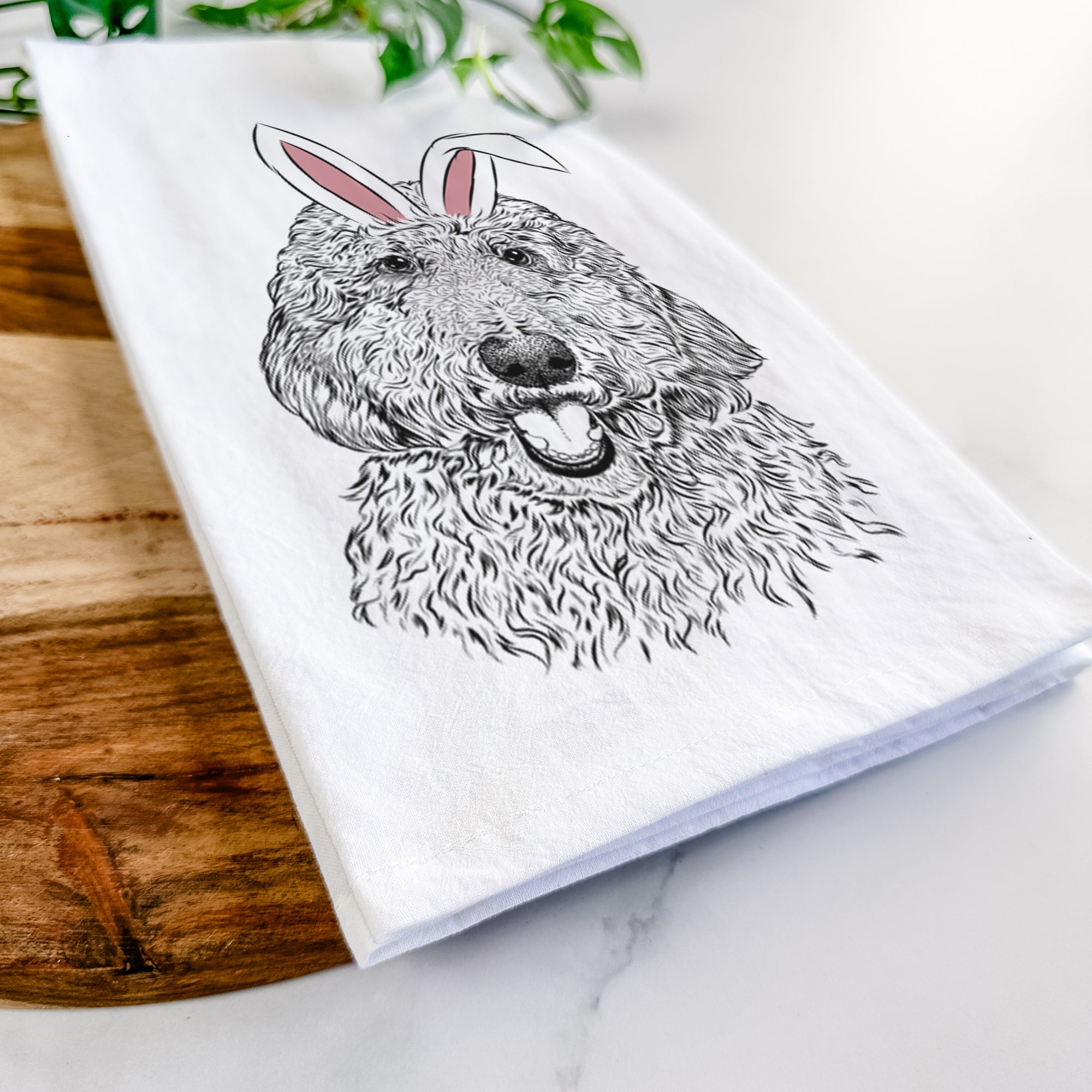 Whisper the Goldendoodle Tea Towel